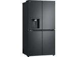 LG Multi Door, Energieeffizienz: E, silber (essence schwarz steel), Kühlschränke, Total No Frost, Wasser- und Eisspender, LINEARCooling, Multi Door