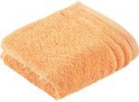 Seiftuch VOSSEN "Vienna Style Supersoft", rot (apricot), B:30cm L:30cm, Walkfrottee, Walkfrottee, Handtücher, Seiftuch, Waschlappen im Set, supersoft Baumwolle