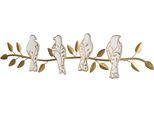 Wanddekoobjekt "Wanddekoration", gold (goldfarben), B:78cm H:19cm T:3cm, Metall, HOFMANN LIVING AND MORE, Wanddekoobjekte, Wanddekoobjekt, Material-Mix Holz und Metall