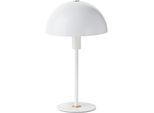 Tischleuchte "Linnea Pilz Lampe", weiß (weiß matt), 1, Ø 20,5cm H: 35,5cm, 1 Stk., LEGER HOME BY LENA GERCKE, Leuchten, Pilzleuchte, Tischlampe, Metallsockel, Höhe 35,5 cm, Tischleuchte