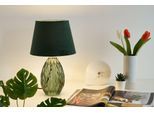 PAULEEN Tischleuchte "Crystal Velvet max40W 230V", grün, 1, Ø 25cm H: 41cm, 1 Stk., Leuchten, E14, Grün, Glas, Samt, Tischleuchte