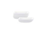 Schale VILLEROY & BOCH "Schälchen NewWave 12 x 12 cm 4er Set weiß", weiß, Schüsseln, Schale