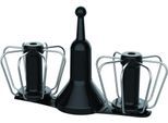 KRUPS Rührelement-Set "Krups Prep&Cook Zubehör Set", schwarz, B:35,6cm H:19,5cm T:39,9cm, Küchenmaschinen-Rührelemente, doppelt rotierender Schneebesen, hitzeresistente Matte, Rührelement-Set
