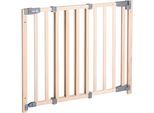 Türschutzgitter ROBA "Safety Up", Baby, Gr. B/H/T: 118,5cm x 83,5cm, braun (buche), Massivholz, Schutzgitter Türschutzgitter, 91,5 - 118,5 cm; aus massivem Buchenholz