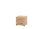 Nachtkommode INOSIGN "Ascalon Nachttisch, Nachtschrank, 48x40x44cm, 2 Schubladen", braun (artisan eiche), B:48cm H:44cm T:40cm, Holzwerkstoff, Sideboards, Nachtkommode, in weiß oder eichefarben, FSC-zertifizierter Holzwerkstoff