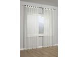 Gardine SEHLBACH "Schal Voile Uni" Gr. 1, beige (creme), B:140cm H:235cm, Polyester, Gardinen, Gardine, mit Schlaufen