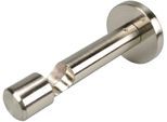 Gardinenstangenhalter LIEDECO "Träger, Schraubkappenträger 1-läufig "France" - 1 Stück" Gr. 1, silber (edelstahlfarben), L:11,4cm, Gardinenstangenhalterungen, Gardinenstangenhalter, Halter, Träger für Stangen, Rohre 20 mm