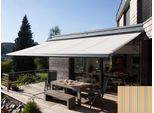 Kassettenmarkise WISMAR "Classic S-Compact", bunt (gelb, grau, blau), B:450cm, Polyacryl, Markisen, Kassettenmarkise, Breite: 450 cm, Ausfall: 250 cm