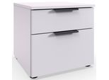 Nachtkommode WIMEX "level36 A by fresh to go", weiß, B:41cm H:39cm T:41cm, Holzwerkstoff, Sideboards, Nachtkommode, 2 Schubladen mit soft-close Funktion