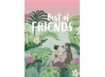 Bild KOMAR "Jungle Book Best of Friends", bunt (farbe bild(er): bunt), B:50cm H:70cm, Holz, Papier, Bilder, Bild, Wandbild zur Dekoration im Kinderzimmer - ohne Rahmen