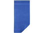 Badetuch EGERIA "Diamant", blau (royalblau), B:70cm L:140cm, Frotteevelours, Obermaterial: 100% Baumwolle, Handtücher, Badetuch, Uni Programm mit schmaler Bordüre, 100 % Baumwolle