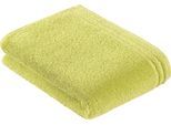 Badetuch VOSSEN "Calypso Feeling", grün (meadow grün), B:67cm L:140cm, Walkfrottee, Obermaterial: 100% Baumwolle, Handtücher, Badetuch, mit schmaler Bordüre aus 100% Baumwolle, Vegan, einfarbig