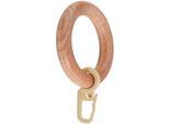 Gardinenring GARESA "Holzring mit Haken" Gr. 1, braun (buchefarben), Ø:28cm, Holzwerkstoff, Gardinenbefestigungen, Gardinenring, für Durchmesser bis 28mm, einfache Montage