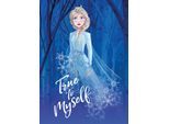 Bild KOMAR "Frozen 2 Elsa true to myself", bunt (farbe bild(er): bunt), B:50cm H:70cm, Holz, Papier, Bilder, Bild, Wandbild zur Dekoration im Kinderzimmer - ohne Rahmen