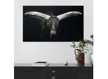 Wandbild REINDERS "Ochse", schwarz (farbe bild(er): schwarz, weiß), B:118cm H:70cm T:3,7cm, Holzwerkstoff, Bilder, Wandbild