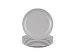Brotteller SELTMANN WEIDEN "Brotteller Amina ø 16,3 cm 6er Set", grau (silbergrau), L:16,3cm, Speiseteller, Brotteller
