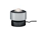 PAULMANN LED Tischleuchte "Aldan 1x3,5W Schwarz/Alu gebürstet 230V Aluminium", schwarz (schwarz, aluminiumfarben), 1, Ø 10cm H: 10cm, 1 Stk., Leuchten, dimmbar, LED Tischleuchte