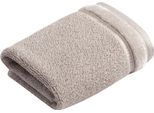 Seiftuch VOSSEN "Pure", grau (urban grau), B:30cm L:30cm, Baumwolle, Handtücher, Seiftuch, Waschlappen im Set, Baumwolle & VEGAN, mit eleganter Veloursbordüre