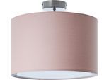 OTTO HOME Deckenleuchte "Stellan", rosa (rosa, altrosa, blassrosa), 1, Ø 40cm H: 32cm, 1 Stk., Leuchten, Deckenlampe mit Stoff - Schirm, Ø 40 cm, Höhe 32 cm, Deckenleuchte