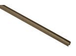 Gardinenstange GARDINIA "Kira mit Innenlauf II", braun (cappuccino), B:1,9cm L:200cm Ø:1,9mm, Metall, Gardinenstangen, Gardinenstange, mit Bohren, verschraubt, Wandmontage