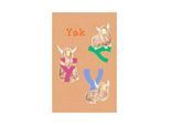Bild KOMAR "ABC Animal Y", bunt (farbe bild(er): bunt), B:30cm H:40cm, Holz, Papier, Bilder, Bild, Wandbild zur Dekoration - ohne Rahmen
