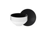 Schale SELTMANN WEIDEN "Dessertschalen Life Fashion ø 14,6 cm 6er Set", schwarz (glamorous schwarz), L:14,6cm, Schüsseln, Schale