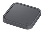 SAMSUNG Induktions-Ladegerät "Wireless Charger Pad mit Adapter EP-P2400T", grau (dunkelgrau), B:12cm H:8cm T:20cm, Ladegeräte, Induktions-Ladegerät