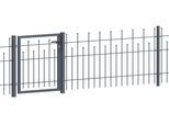 Metallzaun ALBERTS "Anbauset Madrid", grau, H:49,5cm, Stahl, Zaunelemente, Metallzaun, Höhe: 49,5, 73,5 und 98,5 cm, Breite: 200 cm, zum Einbetonieren