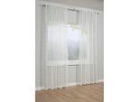 Gardine GARDINIA "Schal mit Gardinenband Dolly-Voile mit Rankenstickerei", beige (natur), B:140cm H:245cm, Obermaterial: 100% Polyester, Gardinen, Gardine, Stoff Dolly-Voile mit Rankenstickerei
