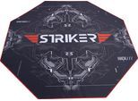 Bodenschutzmatte HYRICAN "Hyrican Striker Gaming Stuhlunterlage/Bodenschutzmatte 1100x1100x2mm", rot, B:110cm H:2mm L:110cm, Kunststoff, Bodenschutzplatten, Bodenschutzmatte, 8- eckige Form