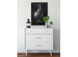 Wandbild KOMAR "Moon Knight - Fist of Khonshu", schwarz (farbe bild(er): schwarz, weiß), Disney, 1 Stk., Vlies, Bilder, Wandbild, 50 x 70 cm (Breite x Höhe) - Kinderzimmer, Dekoration