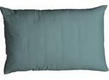 Kissenbezug CASATEX "Uni", grün (dunkel, grün), B:40cm L:80cm, Satin, Baumwolle, Kissenbezüge, Kissenbezug, Uni Design, Reißverschluss, tolle Farben