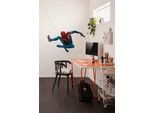 Wandtattoo KOMAR "Marvel Spider-Man Epic Swinging", blau (blau,rot), Disney, Folie, Wandtattoos, Wandtattoo, 70 x 100 cm (Breite x Höhe) - Kinderzimmer, Wandsticker