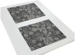 Platzset ADAM "Flower Cuvée" Gr. 1, grün (olivgrün), B:30cm L:40cm, Obermaterial: 100% Baumwolle, Platzsets, Platzset
