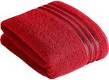 Saunatuch VOSSEN "Cult de Luxe", rot (purpur), B:100cm L:150cm, Walkfrottee, Obermaterial: 100% Baumwolle, Handtücher, Saunatuch, mit Glanzbordüre