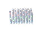 PAULMANN LED-Streifen "MaxLED 250 Stripe 2,5m 17W 24V Silber Kunststoff", silber (silberfarben), Flammen 1 Stk., Gesamtlänge 2,5m, Lichterketten, RGBW IP44 Cover 3000K, LED-Streifen