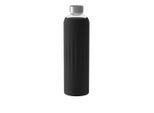 Trinkflasche "Glas-Trinkflasche To Go & To Stay 1 Liter schwarz", schwarz, 1.000ml, LIKE. BY VILLEROY & BOCH, Trinkflaschen, Trinkflasche