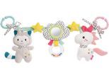 Kinderwagenkette FEHN "Aiko & Yuki", bunt, Greifspielzeug, BabyL:40cm, Plüsch, Softvelour, Kinderwagenkette, L:40cm