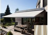 Kassettenmarkise WISMAR "Classic S-Compact", beige (beige, braun, creme), B:550cm, Polyacryl, Markisen, Kassettenmarkise, Breite: 550 cm, Ausfall: 300 cm