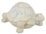 Dekofigur I.GE.A. "Schildkröte aus Keramik", beige (creme), B:17cm H:12cm, Keramik, Dekofiguren, Dekofigur, Deko Garten Figur Antik-Look Panzertier Gartendeko Tierfigur Statue