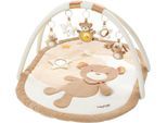 Spielbogen FEHN "Rainbow, 3-D-Activity-Decke", braun, Spielbögen, Baby, Flauschstoff, Softvelours, Spielbogen, mit Krabbeldecke
