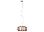 BRILLIANT Pendelleuchte "Relax", braun (bronze, chrom), 2, Ø 40cm H: 122cm, 1 Stk., Leuchten, Hängelampe 40cm bronze/chrom, Pendelleuchte