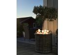 KONSTSMIDE LED-Lichterkette "Weihnachtsdeko aussen", Energieeffizienz: F, transparent, Dioden 40 Stk. Flammen 40 Stk., Gesamtlänge 9m, Lichterketten, LED Acryl Bären 5-er Set, 40 warm weiße Dioden, LED-Lichterkette