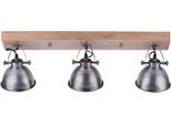 JUST LIGHT Deckenleuchte "SAMIA", grau (stahlgrau), 3, H: 25cm, 1 Stk., Leuchten, Deckenlampe, Deckenleuchte