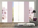 Schiebegardine HOME WOHNIDEEN "BONITA 6er SET" Gr. 1, rosa, B:60cm H:245cm, Polyester, Gardinen, Schiebegardine, Schiebevorhang Digidruck 6er Set BONITA
