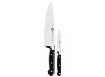 Messer-Set ZWILLING "Pro", silber (edelstahlfarben), Edelstahl 18/10, Kochmesser-Sets, Messer-Set, Edelstahl 18/10, aus einem Stück geschmiedet