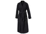 Unisex-Bademantel EGERIA "Topas, ideal für Sauna & Spa, Hotelbademantel, Morgenmantel" Gr. S, schwarz, L:120cm, Walkfrottee, Hausmäntel, Unisex-Bademantel, für Damen & Herren, in Kimonoform