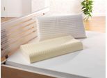 Nackenstützkissen FAN "f.a.n. Medisan Sleep & Care Latex", weiß, B:40cm H:10,5cm L:80cm, Bezug: 100% Polyester, Kopfkissen, Nackenstützkissen, hohe Stützwirkung, mit Belüftungskanälen