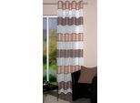 Vorhang HOME WOHNIDEEN "WALTERS" Gr. 1, braun (cappuccino), B:140cm H:245cm, Jacquard, Polyester, Gardinen, Vorhang, HxB: 245x140, Querstreifen