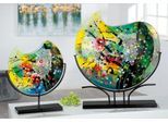 Bodenvase CASABLANCA BY GILDE "Vase "Nicosia", bunt, B:46cm H:50cm T:10cm, Glas, Vasen, Bodenvase